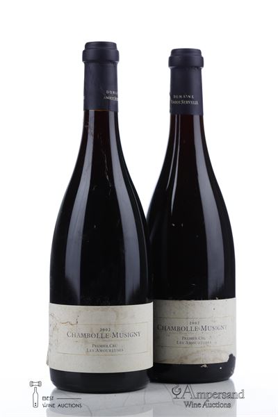 CHAMBOLLE MUSIGNY LES AMOUREUSES 2002 - Amiot Servelle - 2 Bottles