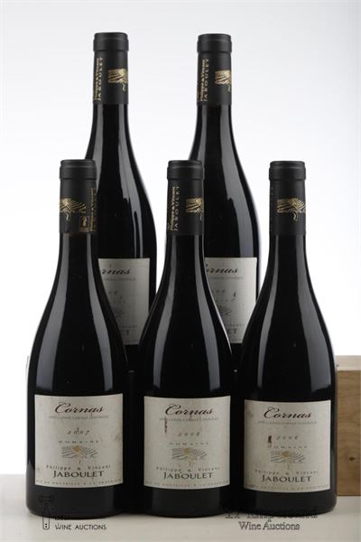 CORNAS 4*2006 + 1*2007    - Philippe et Vincent Jaboulet - 5 Bottles