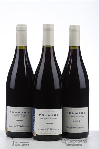 POMMARD LES PETITS NOIZONS 1*2008 + 2*2009  - Sebastien Magnien - 3 Bottles