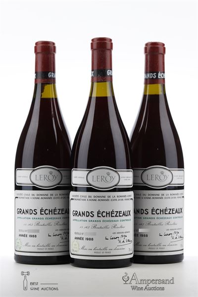 GRANDS ECHEZEAUX 1988 - Domaine de la Romanee Conti - 3 Bottles