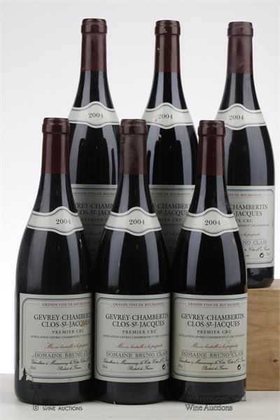 GEVREY CHAMBERTIN CLOS ST JACQUES 2004 - Bruno Clair - 6 Bottles