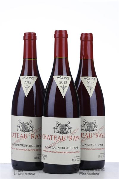 CHATEAUNEUF DU PAPE RAYAS 2012 - Reynaud - 3 Bottles