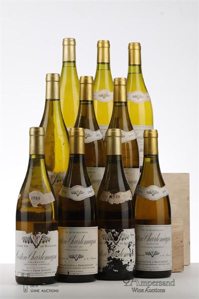 CORTON CHARLEMAGNE 1989 - Gaston et Pierre Ravaut - 10 Bottles