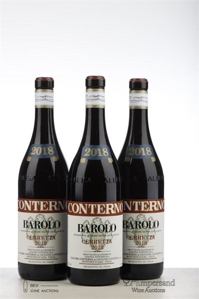BAROLO CERRETTA 2018 - Giacomo Conterno - 3 Bottles