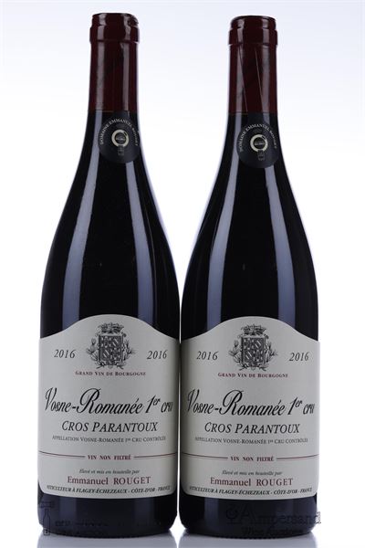 VOSNE ROMANEE CROS PARANTOUX 2016 - Emmanuel Rouget - 2 Bottles