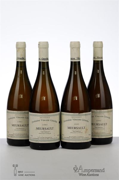 MEURSAULT LES NARVAUX 1993 - Vincent Girardin - 4 Bottles