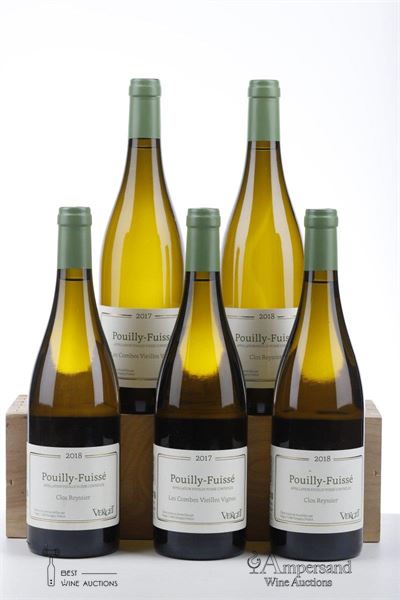 POUILLY FUISSE LES COMBES VIEILLES VIGNES 2*2017 + CLOS REYSSIER 3*2018  - Verget - 5 Bottles