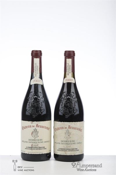 CHATEAUNEUF DU PAPE BEAUCASTEL 2000 + 07 Beaucastel - 2 Bottles