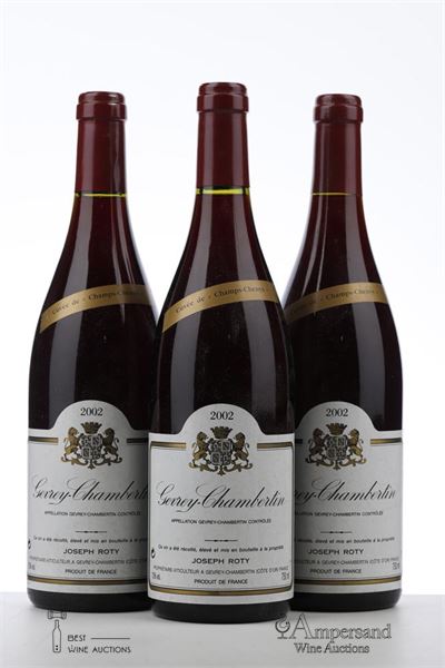 GEVREY CHAMBERTIN CHAMPS CHENYS 2002 - Joseph Roty - 3 Bottles