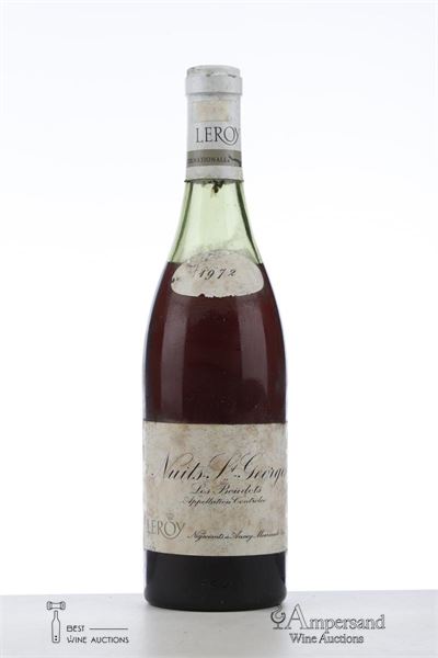 NUITS ST GEORGES LES BOUDOTS 1972 - Maison Leroy - 1 Bottle