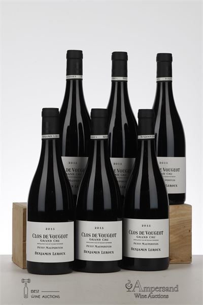 CLOS VOUGEOT PETIT MAUPERTUIS 2015 - Benjamin Leroux - 6 Bottles - Owc 6