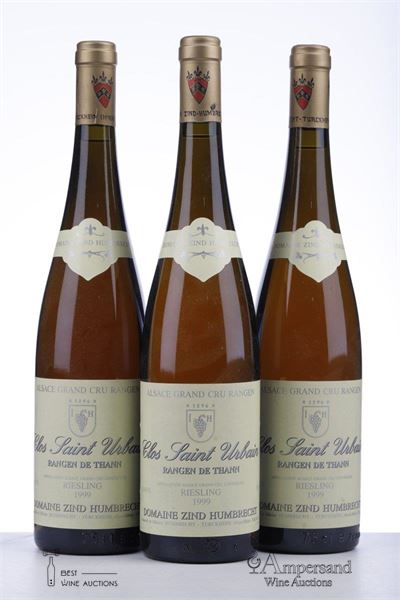 RIESLING CLOS ST URBAIN RANGEN DE THANN 1999 - Zind Humbrecht - 3 Bottles