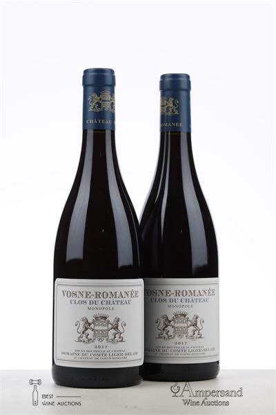 VOSNE ROMANEE CLOS DU CHATEAU 2017 - Comte Liger Belair - 2 Bottles