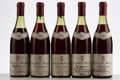 CHAMBOLLE MUSIGNY LES AMOUREUSES Robert Groffier 1976 - 5 Bottles