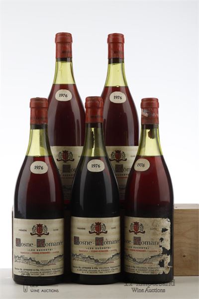 VOSNE ROMANEE LES SUCHOTS 1976 - Leymarie - 5 Bottles