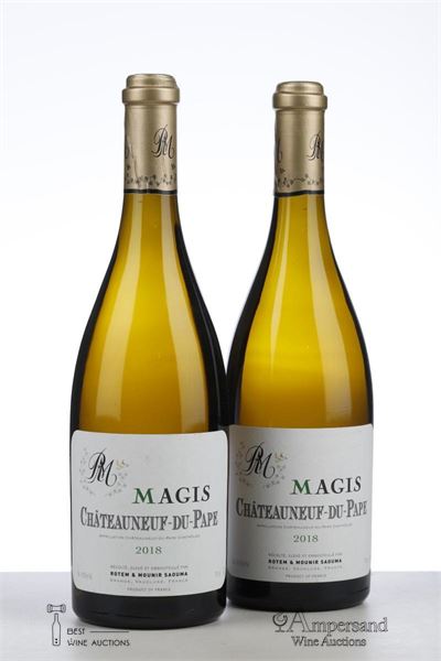 CHATEAUNEUF DU PAPE MAGIS BLANC 2018 - Rotem et Mounir Saouma - 2 Bottles