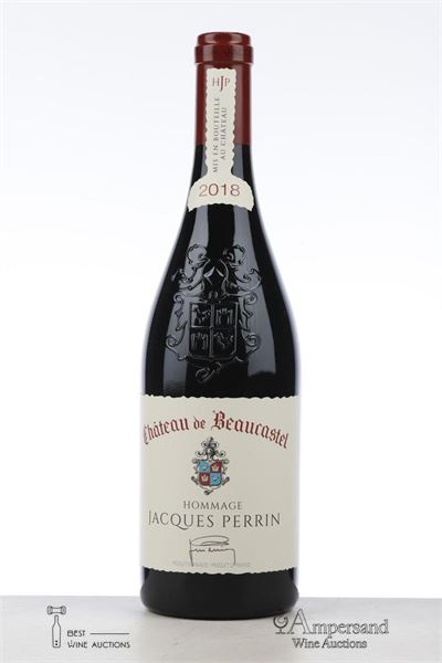 CHATEAUNEUF DU PAPE BEAUCASTEL HOMMAGE A JACQUES PERRIN 2018 - Beaucastel - 1 Bottle