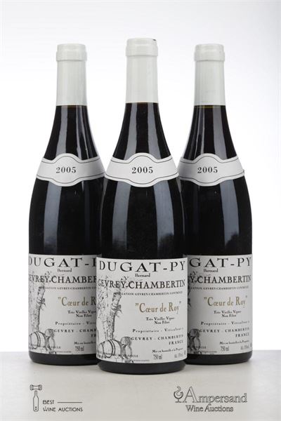 GEVREY CHAMBERTIN COEUR DE ROY TRES VIEILLES VIGNES 2005 - Bernard Dugat Py - 3 Bottles