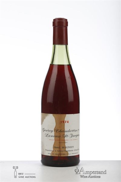 GEVREY CHAMBERTIN LAVAUX ST JACQUES 1974 - Henri Magnien - 1 Bottle