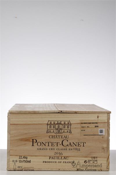 PONTET CANET 2016 - Mc - 12 Bottles - Owc 12