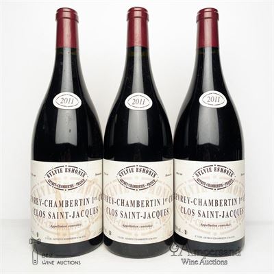 GEVREY CHAMBERTIN CLOS ST JACQUES 2011 - Sylvie Esmonin - 3 Magnums