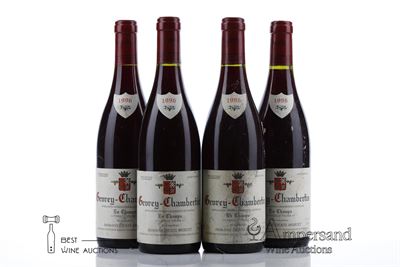 GEVREY CHAMBERTIN EN CHAMPS VIEILLE VIGNE 1996 - Denis Mortet - 4 Bottles