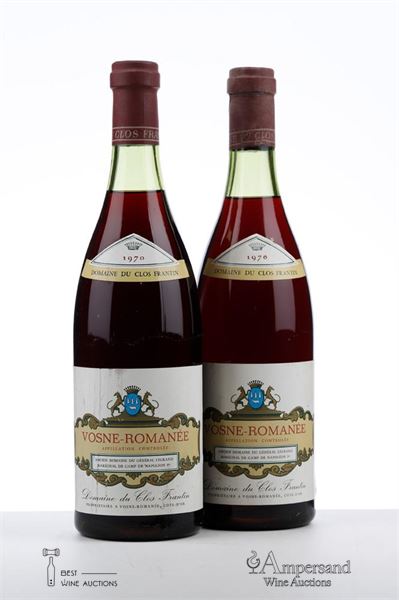 VOSNE ROMANEE 1970 - Domaine du Clos Frantin - 2 Bottles
