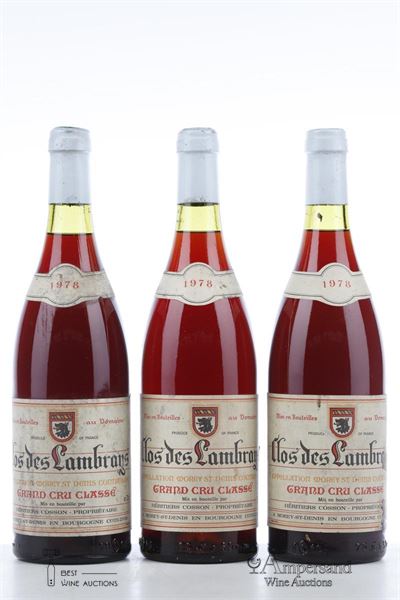 CLOS DES LAMBRAYS 1978 - Domaine des Lambrays - 3 Bottles
