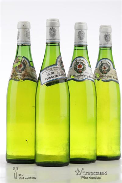 EITELSBACHER RIESLING KARTHAUFERHOFBERG SANG SPATLESE 1983 - Weingut Karthauserhof - 4 Bottles