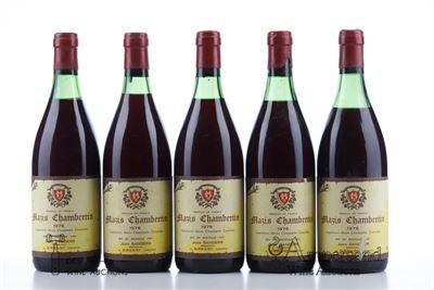 MAZIS CHAMBERTIN 1976 - Jean Sanders - 5 Bottles