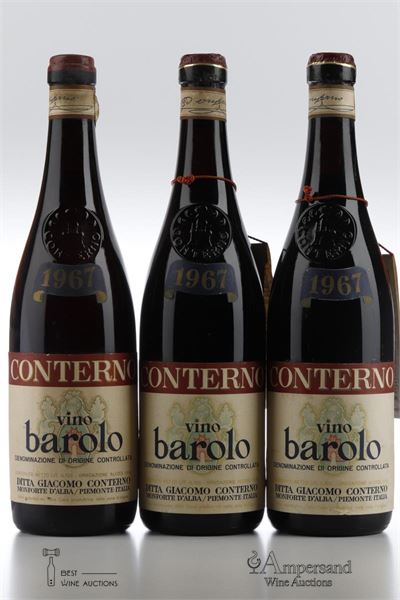 BAROLO 1967 - Giacomo Conterno  - 3 Bottles