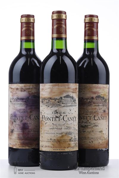 PONTET CANET 1986 - Mc - 3 Bottles
