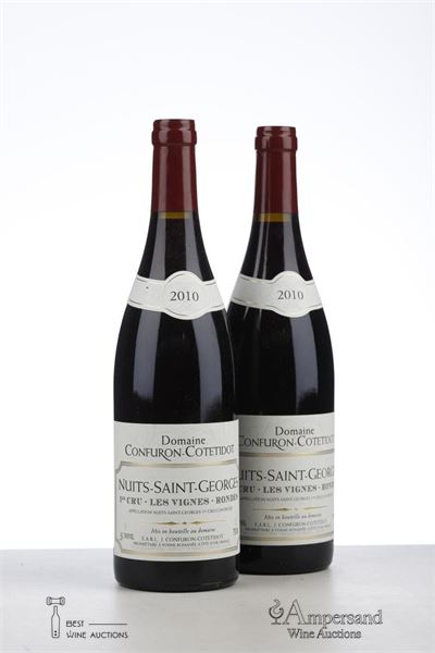 NUITS ST GEORGES LES VIGNES RONDES 2010 - Confuron Cotedidot - 2 Bottles