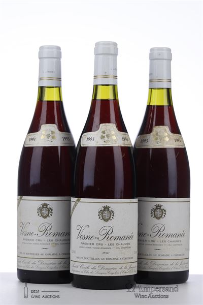 VOSNE ROMANEE LES CHAUMES 1993 - Domaine de la Juviniere - 3 Bottles