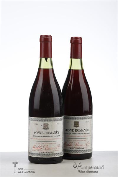 VOSNE ROMANEE 1981 - Mahler Besse - 2 Bottles