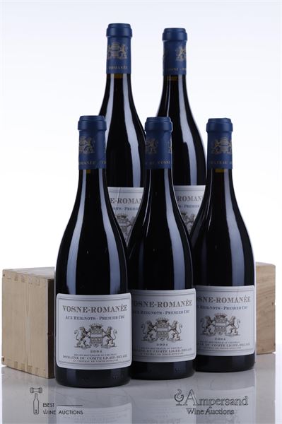 VOSNE ROMANEE AUX REIGNOTS 2004 - Comte Liger Belair - 5 Bottles - Owc 12