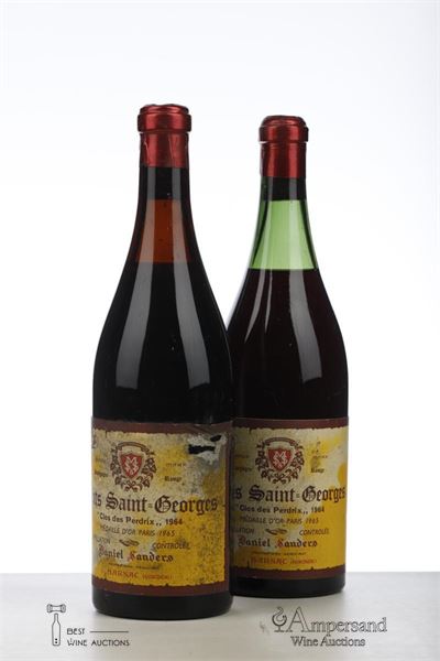 NUITS ST GEORGES CLOS DES PERDRIX 1964 - Daniel Sanders - 2 Bottles