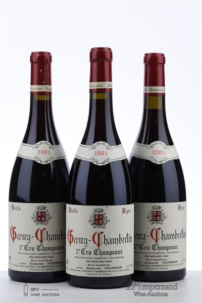 GEVREY CHAMBERTIN CHAMPEAUX VIEILLE VIGNE 2001 - Fourrier  - 3 Bottles
