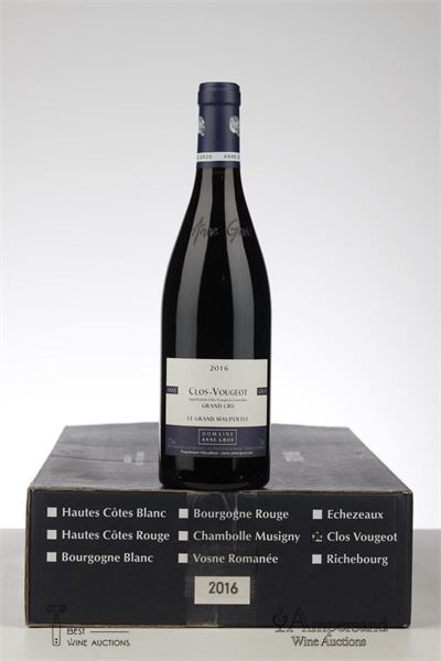 CLOS VOUGEOT LE GRAND MAUPERTUI 2016 - Anne Gros - 6 Bottles - Oc 6