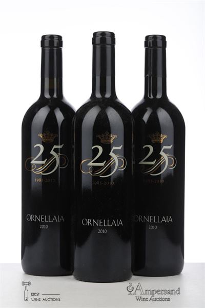 ORNELLAIA 25 ANNIVERSARIO 2010 - Tenuta dell'Ornellaia - 3 Bottles