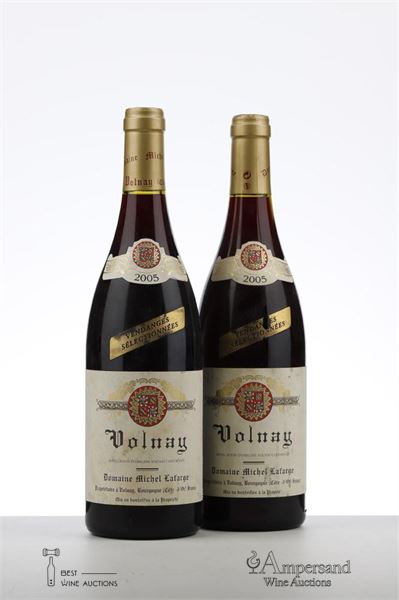 VOLNAY VENDANGES SELECTIONNEES 2005 - Michel Lafarge - 2 Bottles