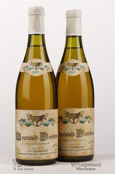 MEURSAULT PERRIERES 1990 - Coche Dury - 2 Bottles