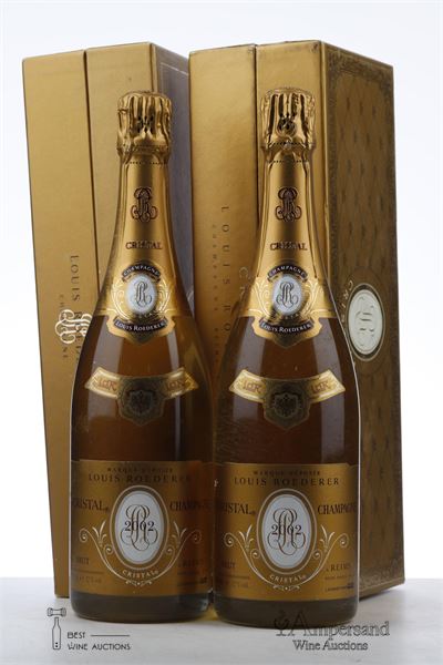 CRISTAL ROEDERER 2002 - Louis Roederer - 2 Bottles - Slightly Damaged Giftbox