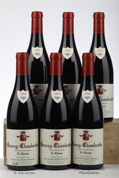 GEVREY CHAMBERTIN EN CHAMPS 2010 - Denis Mortet - 6 Bottles