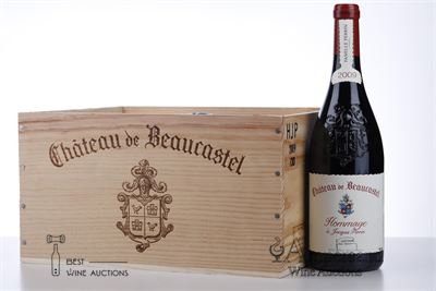 CHATEAUNEUF DU PAPE BEAUCASTEL HOMMAGE A JACQUES PERRIN 2009 - Beaucastel - 6 Bottles - Owc 6
