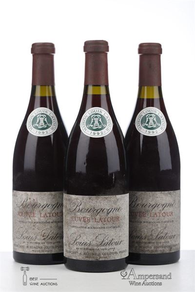 BOURGOGNE CUVEE LATOUR 1992 - Louis Latour - 3 Bottles