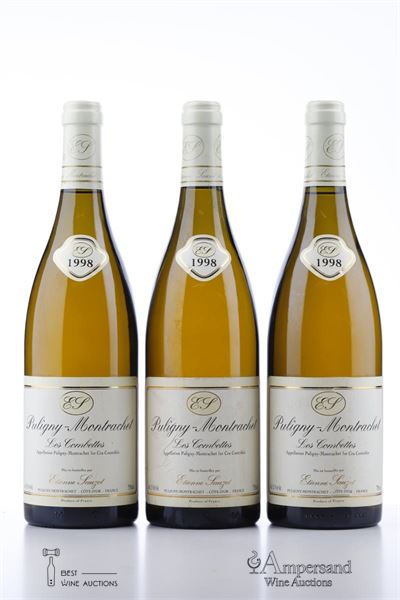 PULIGNY MONTRACHET LES COMBETTES 1998 - Etienne Sauzet - 3 Bottles