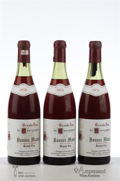 BONNES MARES 1978 - Georges Lignier - 3 Bottles