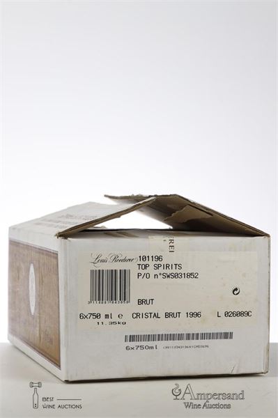 CRISTAL ROEDERER 1996 - Louis Roederer - 6 Bottles - Oc 6