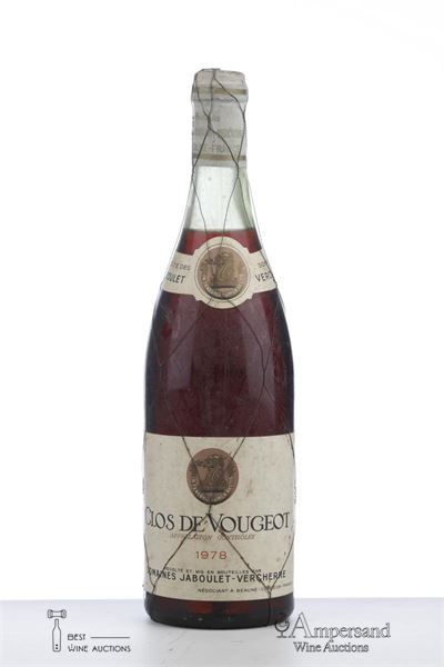 CLOS DE VOUGEOT 1978 - Jaboulet Vercherre - 1 Bottle